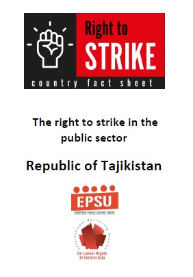 THE RIGHT TO STRIKE IN THE PUBLIC SECTOR IN TAJIKISTAN