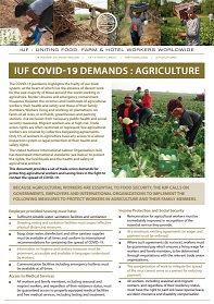 IUF Covid-19 demands : agriculture